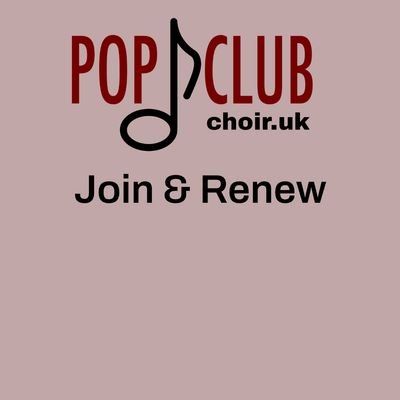 Pop Club Choir membership